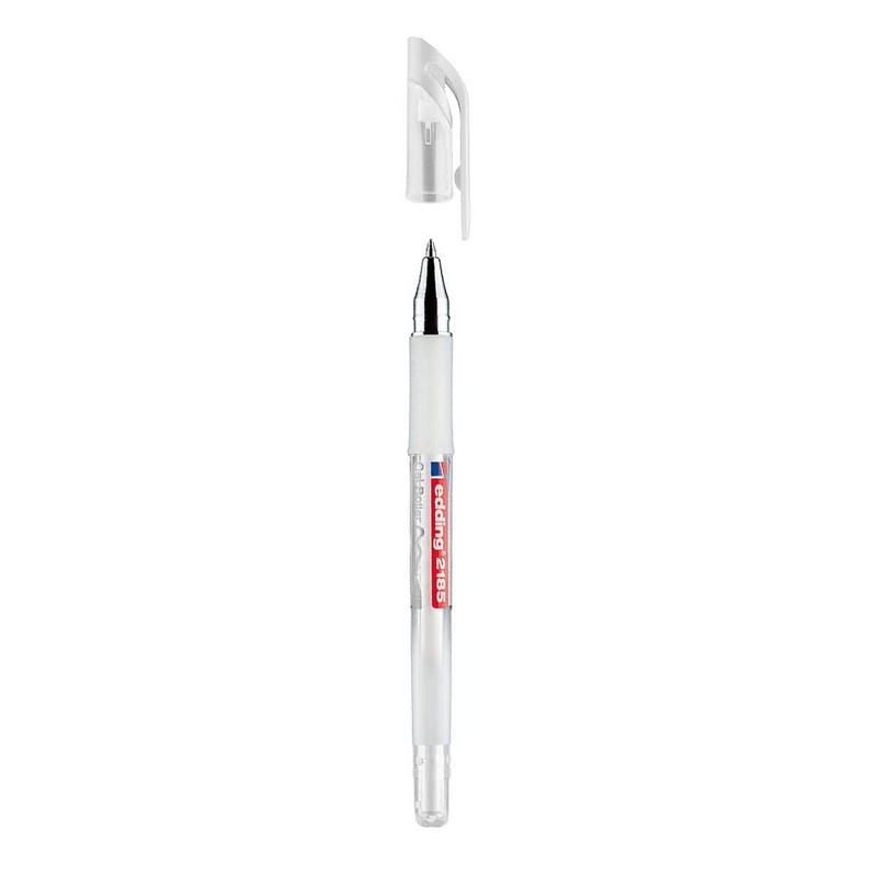 edding 2185 Gel Rollerball Pen - White - 1 Pen