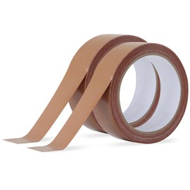 JUNART 2 Roll Duct Tape Waterproof, 3cm x 10m Brown High-adhesion Gaffer Tape Heavy Duty for Pipe Sealing, Roof Repair, Tent Waterproofing, etc