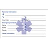 RXBC2011 Emergency Medical Information Card Blue Pack of 30
