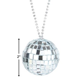 Rhode Island Novelty 2" Disco Ball Necklace