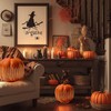 Thanksgiving Starry Night LED Pumpkin Lights, Decorative Timer Illuminated Resin