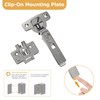 Furniware 2 Pack Cabinet Hinges,4D Adjustment Frameless Full Overlay Soft