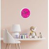 CreaDesign, WU-30-1117-36 Fantasy Pink Wall Clock for Children's Room, Silent