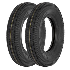 Set of 2 Hykolity Highway Boat Utility Trailer Tire 5.30-12 5.3-12 530-12, Load Range C, LRC 6PR