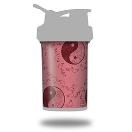 Skin Decal Wrap works with Blender Bottle ProStak 22oz Feminine Yin Yang Red (BOTTLE NOT INCLUDED)
