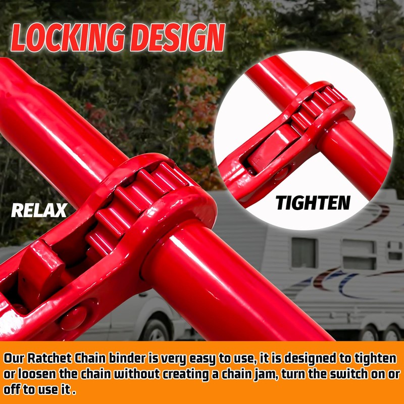 Ratchet Chain Binders 3/8'' - 1/2‘’, Load Binder with G70