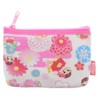 Peko-chan x Kyoto Card Case with Zipper, Cream