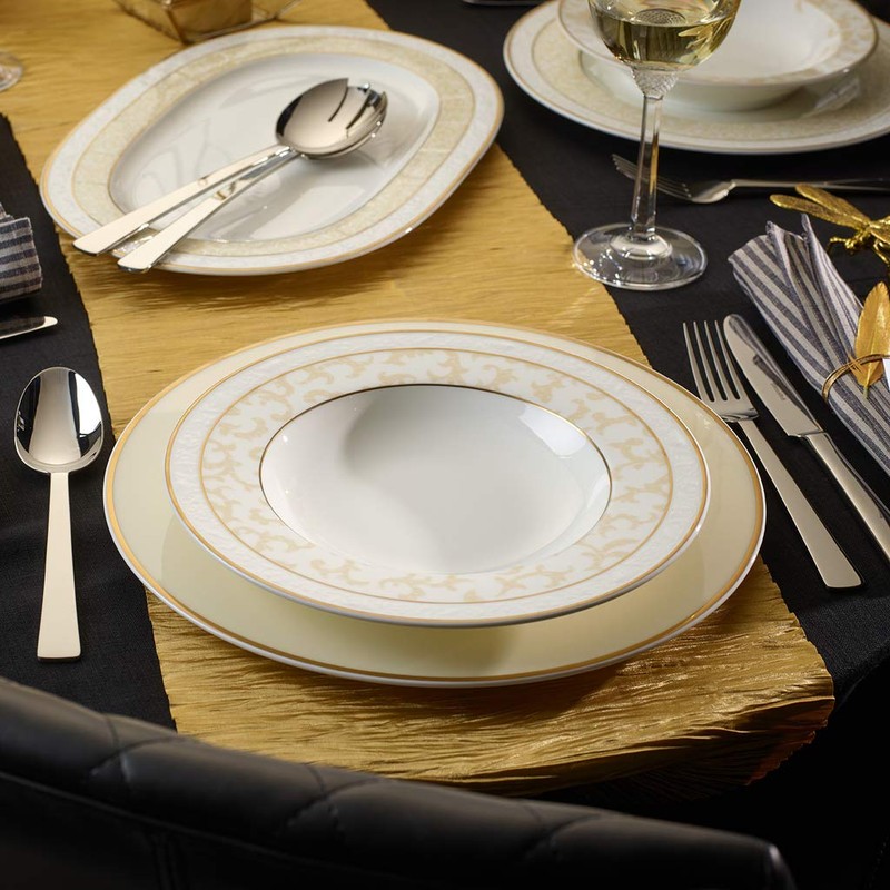 Villeroy & Boch 10-4390-2700 Ivoire Suppenteller, Porzellan, 1043902700