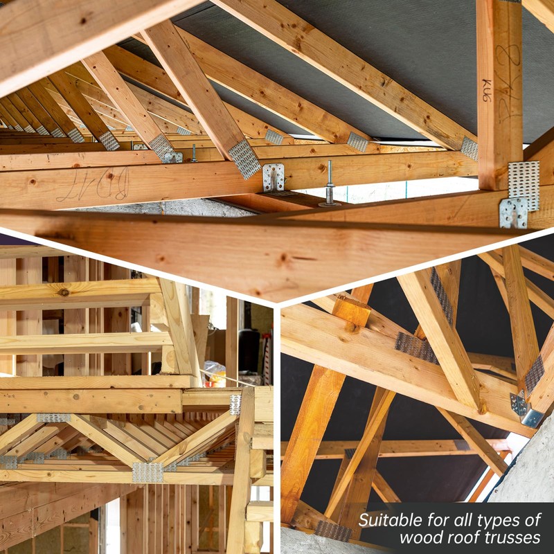 MOZCORN Truss Plates 3x4, Truss Brackets for Wood, 20 Pcs