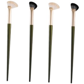 BIUDECO 4pcs Nose Contour Brush Angled Makeup Tool for Blending Eyeshadow Nose Highlighting and Face Contouring Ergonomic Design for Application Suitable for All Makeup Types