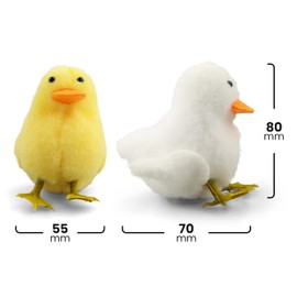Netuno 2x Decorative Ducks 8,5 cm Small Plush Toys Easter Decoration Home Decoration Table Decoration Easter Spring Easter Gift Idea Easter Animal Figures Small Easter Artificial Ducks
