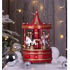 St Helens Home & Garden Wooden Carousel Music Box (Red