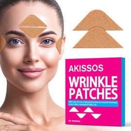 Akissos Face Tape - Pack of 80 Wrinkle Plasters Anti Wrinkle Patches for Forehead 11's Eyes Smiling Line - Face Lifting Tape Use Overnight