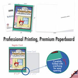 NobleWorks - Variety Pack of 36 Funny Assorted Christmas, New Year Cards Box Set, Mixed Occasions w/Envelopes Holiday for Men, Women (36 Designs, 1 Each) - Favorite Holiday Toons AC6736XXG-B1x36