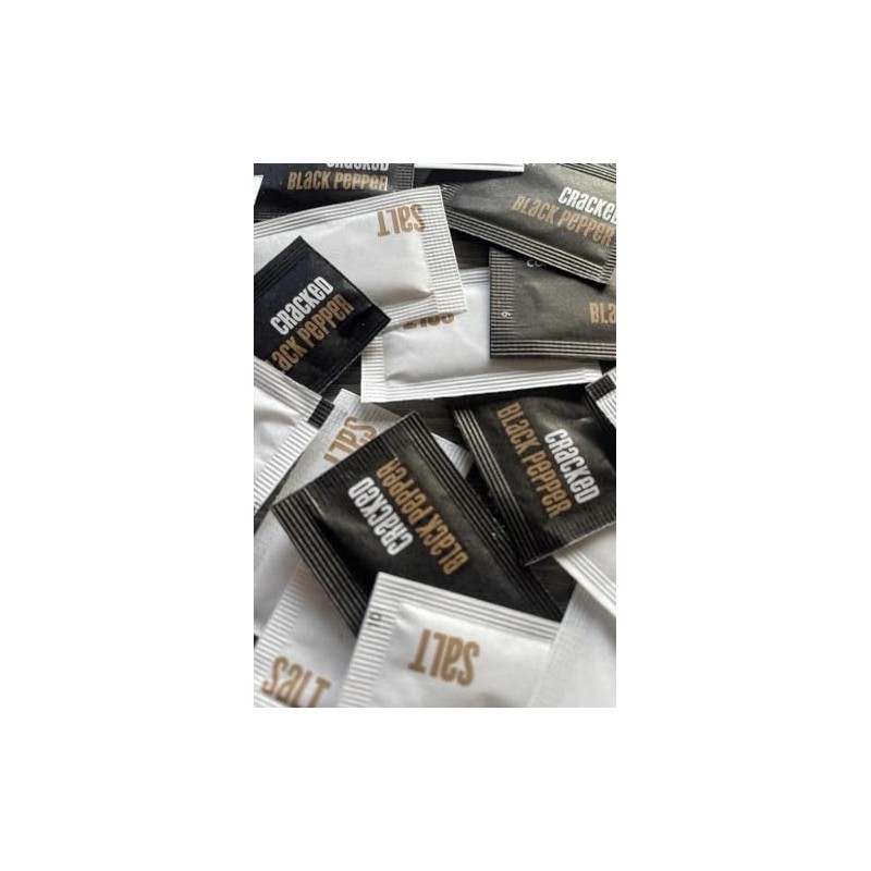 50 Salt + 50 Pepper sachets 100 in Total.