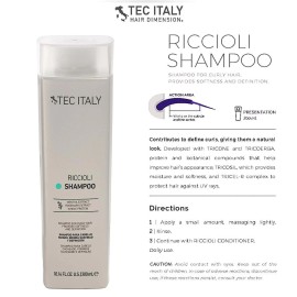 Tec Italy Riccioli Shampoo Curl Definition, Enhancer & Moisturiser 10.1 oz