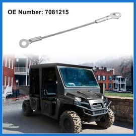 VekAuto Rear Tailgate Holder Support Cables Lift Gate Support Straps 7081215 for Polaris for Ranger 500 700 800 2005-2016 Silver Tone Auto Accessories