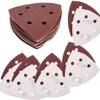 MACHSWON 20 Pcs 6 Hole Hook and Loop Sandpaper Triangle