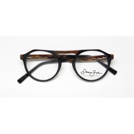 Sean John 5114 Full-Rim Premium Segment Genuine Designer Eyeglass Frame/Glasses [50-22-150, shiny black brown]