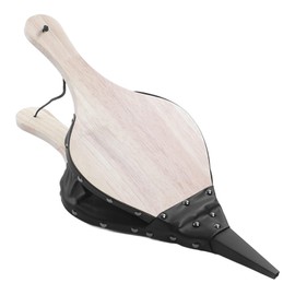 Fireplace Bellows, 19.09 x 7.87in Large Wood Air Blower Cast Nozzle for Indoor Outdoor Camping BBQ Fire Pit, Grill Chimney Hand Bellow Pump Pit Barbeque Fire Tools Accessories