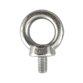 Stainless Steel 316 Lifting Eye Bolt 10mm M10 Marine Grade Heavy Duty