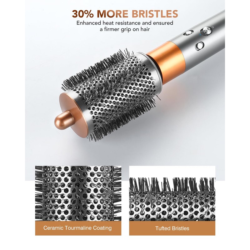 Large Round Volumizing Brush for Dyson Airwrap Styler, Big Round