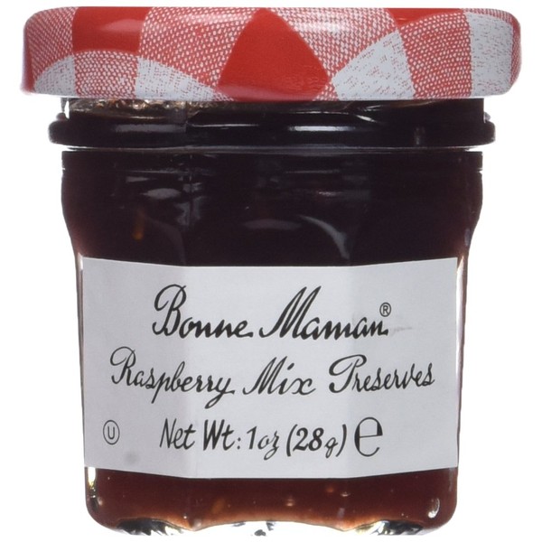 Bonne Maman Raspberry Preserves, Mini Jars (Pack of 60 jars)