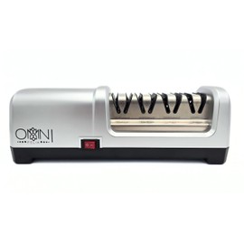 Omni Felix Professional 4-Stage Heavy Duty Electric Knife Sharpener with Diamond Abrasives, Effortlessly Repairs/Restores/Hones/Polishes Blades