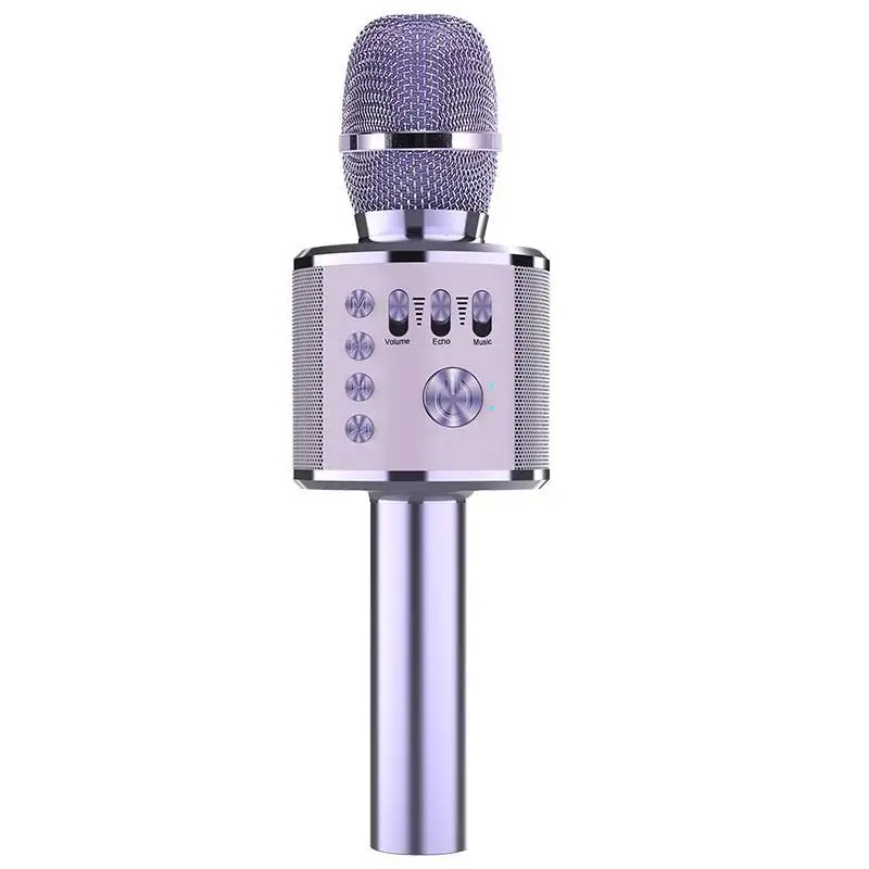 Wireless Bluetooth Karaoke Microphone with Built-In Speaker – Portable Singing