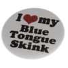 I Love my Blue Tongue Skink 2.25" Keychain (heart)