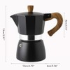Mnsun 150ML Kaffeemaschine, Espressokocher Induktion geeignet | Aluminium Mokkakanne, Espressokanne,