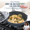 PRICUSIS Ceramic Nonstick Deep Saute Pan with Lid, 10/12 Inch