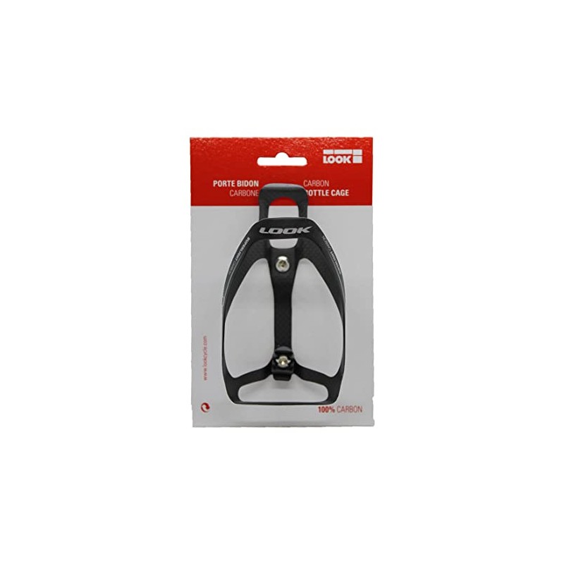 LOOK Unisex - Adult Super Light Bottle Holder, Black/Silver Matt,
