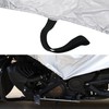 X AUTOHAUX M Motorcycle Cover Lightweight Half Cover Protection Silver