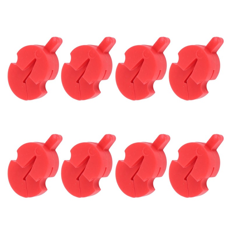 8Pcs Violin Mute Adjustable Rubber Silencer Single Hole Practice Parts