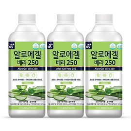 알로에겔 베라250 오리지널 1L x 3병 Aloe Vera Gel 250 Original 1L x 3 Bottles
