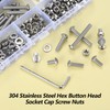 M5 Screws Set, 279 Pcs Nuts and Bolts Set, Hex