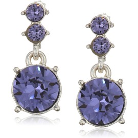 Nine West - Juego de collar y arete de tono plateado