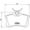 Balatas Bajos Metales Traseras BREMBO Compatible con Volkswagen Jetta 2009