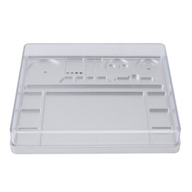 Watch Movement Repair Box Aluminum Alloy Storage Tray with Acrylic Dustproof Cover Jewelry Parts Organizer