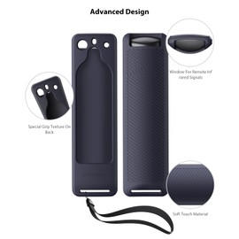 [2 Pack] Stouchi Silikonhülle für TV-Stick (3.Gen/4K), Sprachfernbedienung, Schutzhülle, rutschfeste, stoßfeste Fernbedienungsabdeckung, kompatibel mit Fernbedienung der 3.Gen (Grün&Schwarz)