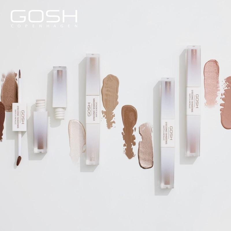 GOSH Eyeconic Eyeshadow 2-in-1 Eyeshadow Nude with Matte and Metallic