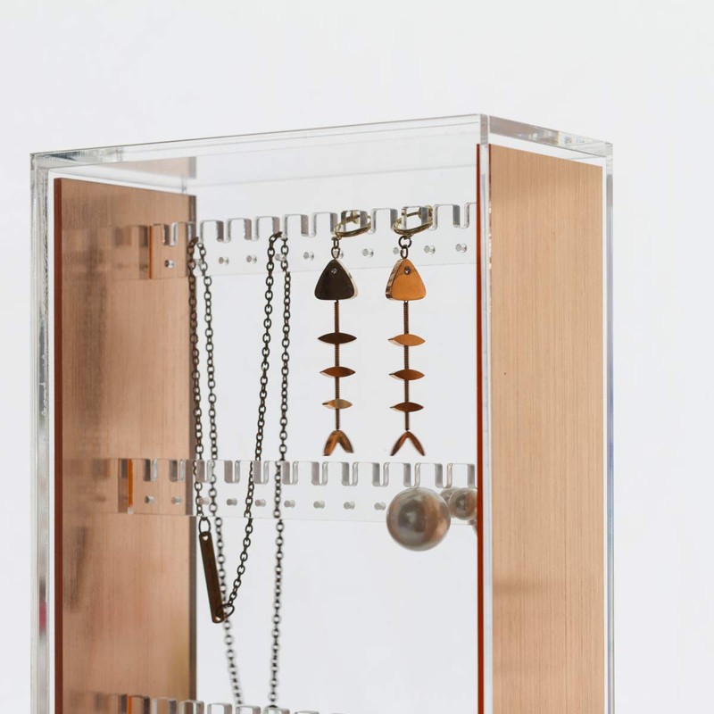 Moosy Life ML01 Moonlight Pink Gold Acrylic Earring Stand, Earring