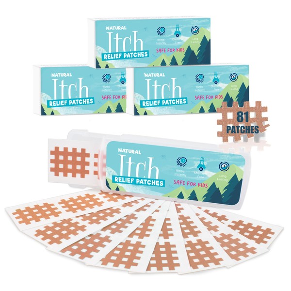 Bite Itch Relief Patches 81 pcs for Kids & Adults,