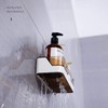PIGPIGFLY Shower Shelf no Drilling, Plastic Bathroom Shelf, Shower Organiser,