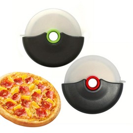 IKOPFLN Pizza Cutter Wheel Pizza Cutter with Blade Guard and Ergonomic Handle Super Sharp and Dishwasher Safe Pizza Roller Pack of 2