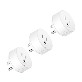 Wireless Smart Remote Control Replacement, Greencycle 3PK WIFI Remote Control Outlet,10A 4000V Anti-Surge 500Ft RF Range,Voice Control Compatible With Tuya Smart Life,Use with GreenCycle Remote Switch