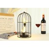JHY DESIGN 電池式テーブルランプ 高さ30cm 置き型 かわいい鳥かごデザイン LEDフェアリーライト付き おしゃれ 間接照明ライト 装飾ランプ