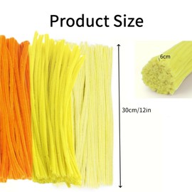 300 Stück Pfeifenreiniger, 3 Farben Chenilledraht für Basteln und Dekorieren, 30cm Lang Pfeifenputzer Chenilledraht Pfeifendraht für Kreative DIY-Projekte und Basteldeko für Erwachsene Kinder