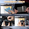 16pcs Windshield Dashcam Stickers, Weatherproof Electrostatic Film Transparent Sticker Durable